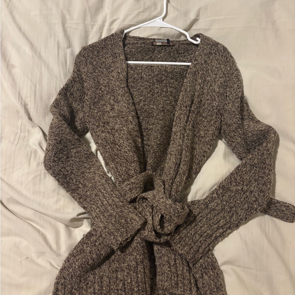 BCBGMaxAzria Taupe Knit Cardigan